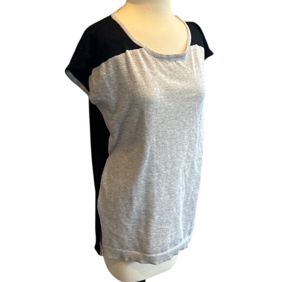 Joseph A Soft Black & Gray Short Sleeve Shirt - Picture 1 of 10